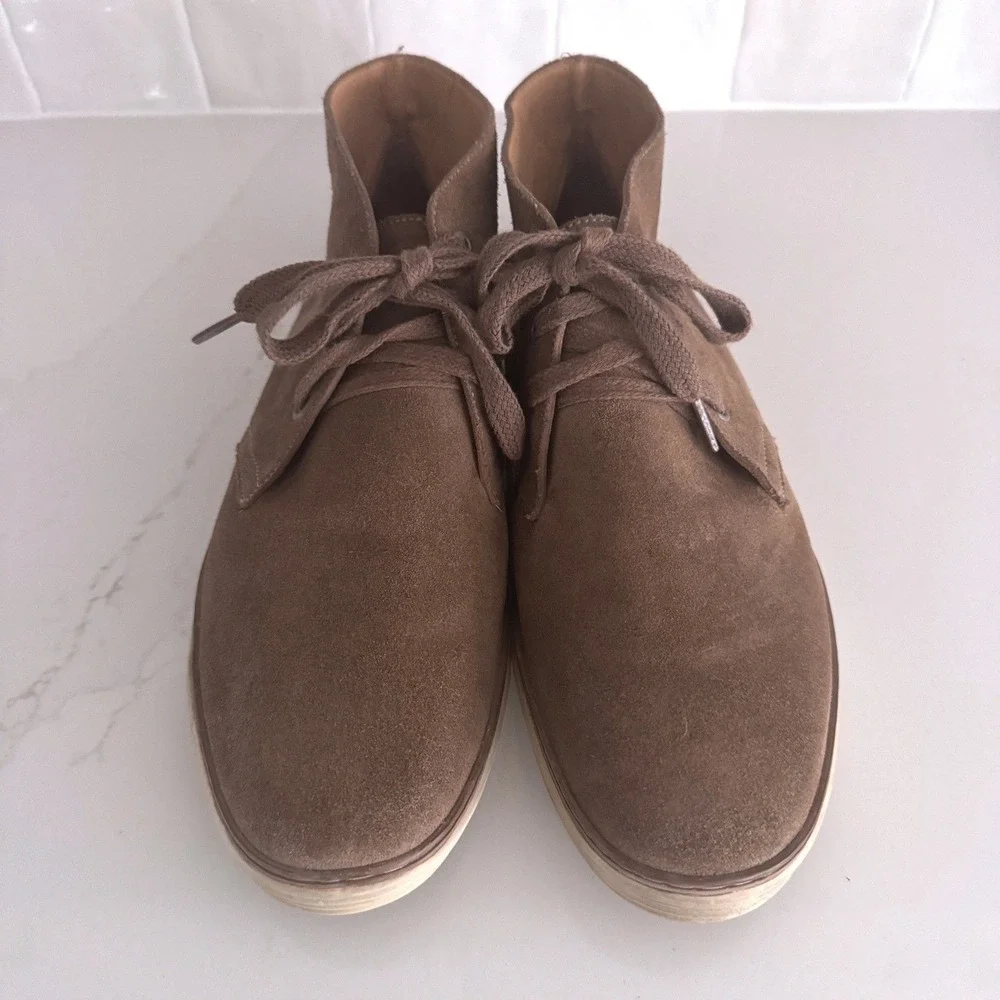 Peter Millar Suede Chukka Boots Mens 11.5‎ Light Brown Lace Up Desert MS18F07